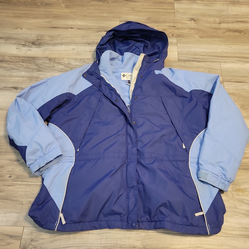 Columbia 3 In 1 Core Interchange Ski Snow Jacket Womens 2X Hooded Full Zip